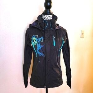 The North Face Windbreaker/ Rain Slick Size XS Like New Dark Blue.